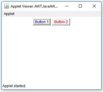 AWT Button Foreground In Java Example