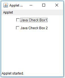 Java AWT Checkbox Example