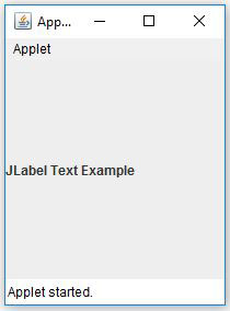 JLabel Get Text In Java Example
