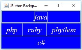 Swing JButton Background In Java Example