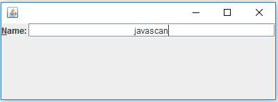 JTextField Alignment In Java Swing 