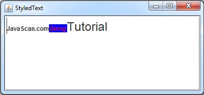 Java Swing JTextPane Example