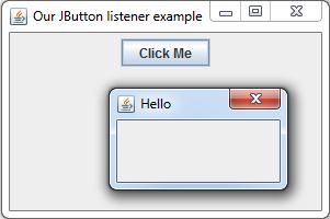Java JButton Listener